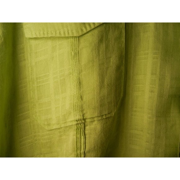 XXL Tommy Bahama Linen Lime Green casual button up shirt - Picture 6 of 7